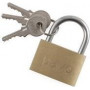 PAVO Žalvarinė spyna 40 mm su 3 rakteliais 8037292