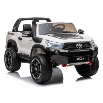 LEAN CARS Elektrinis važiuojamasis automobilis Toyota Hilux Baltas 12V su tėvų nuotolinio valdymo pulteliu