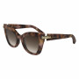 Longchamp LO775S-690 moteriški akiniai nuo saulės, Havana rėmeliai, rudi gradientiniai lęšiai, 50 mm