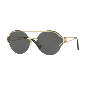 Versace moteriški akiniai nuo saulės VE21841252876 Pilot, šviesiai aukso spalvos, pilko gradiento, 61mm