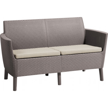 KETER sodo sofa dviems Salemo 2 vietų sofa smėlio spalvos