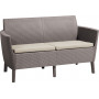 KETER sodo sofa dviems Salemo 2 vietų sofa smėlio spalvos