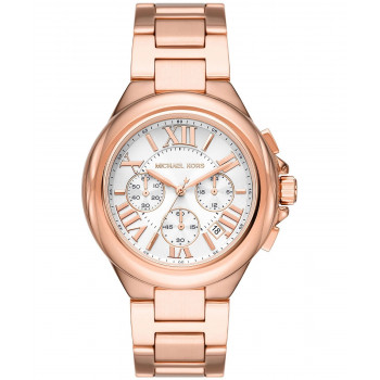 Michael Kors Parker moteriškas chronografinis laikrodis MK7271 43 mm rausvo aukso atspalvio nerūdijančio plieno