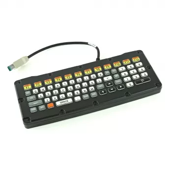 Zebra KYBD-QW-VC80-S-1 klaviatūra Medicininė USB QWERTY US English Juoda, Geltona