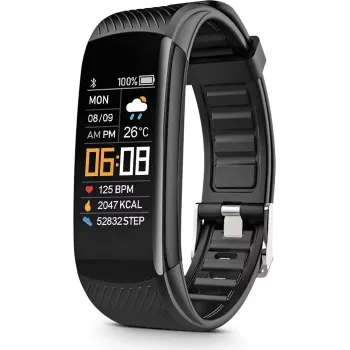 Emporia Fit Basic Activity Tracker juoda - Išmanusis laikrodis (EMP-FIT-BASIC)