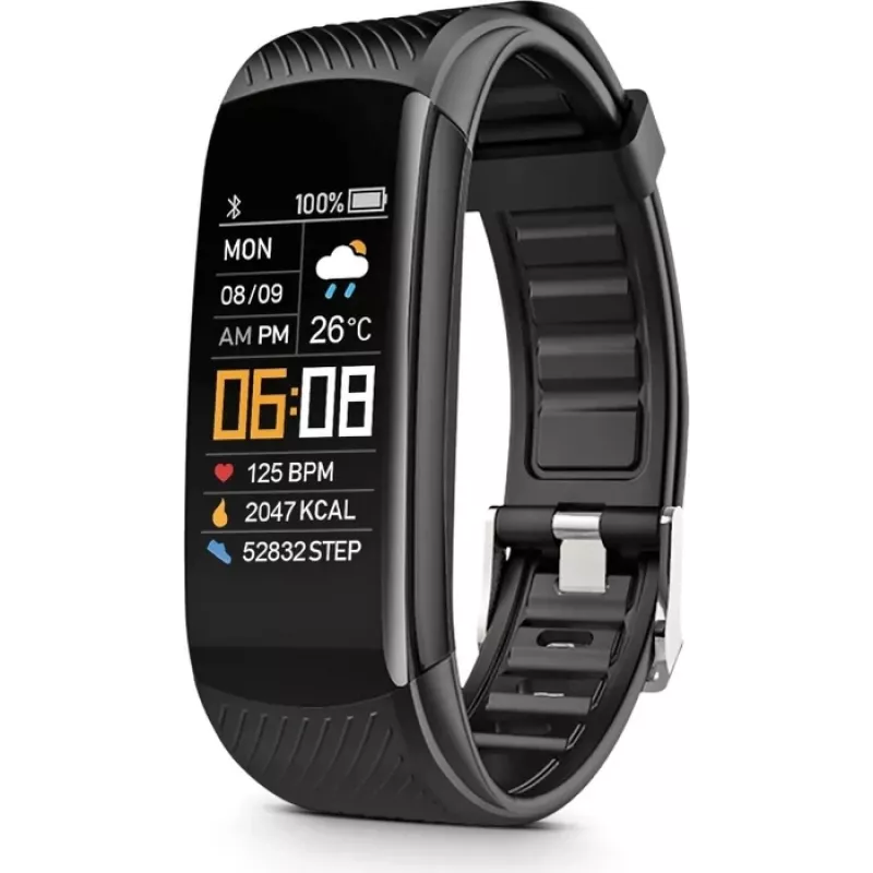 Emporia Fit Basic Activity Tracker juoda - Išmanusis laikrodis (EMP-FIT-BASIC)