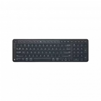 Contour Design Stream Wireless klaviatūra, universali, RF Wireless + USB, AZERTY, belgų, juoda