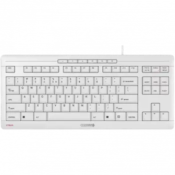 CHERRY STREAM TKL klaviatūra universali USB AZERTY prancūziška balta
