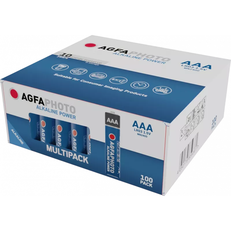 AgfaPhoto Power LR03 Micro (AAA) baterija šarminė-mangano 1,5 V 100 vnt. (110-859361)