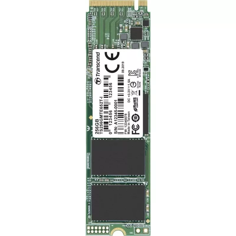 Vidinis kietojo kūno diskas Transcend 256GB M.2 PCI Express 3.1 NVMe