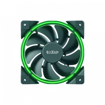 120 mm korpuso ventiliatorius PCCOOLER CORONA-GREEN, 1000–1800 RPM, 120 mm