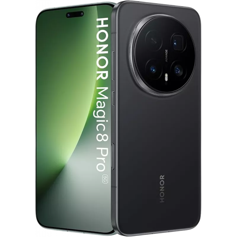 „Honor Magic8 Pro 5G“ 17 cm (6,71 colio) „Dual SIM“ „Android 16.0“ „USB Type-C“ 12 GB 512 GB 6270 mAh juoda