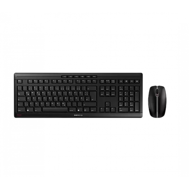 CHERRY Stream Desktop klaviatūra Pelė į komplektą Biuro RF Belaidis QWERTY Nordic Juoda