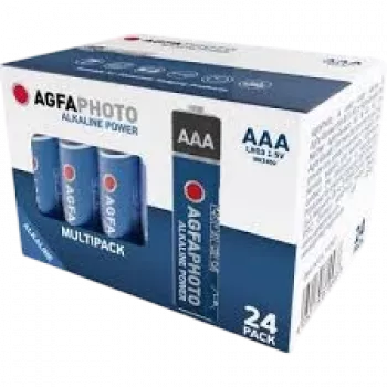 AgfaPhoto Power LR03 Micro (AAA) baterijos, šarminės-mangano, 1,5 V, 24 vnt. (110-819938)