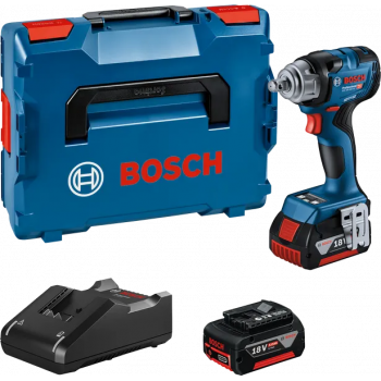 Bosch GDS 18V-330 HC veržliasukio komplektas 06019L5003, 2 × 5,0 Ah, GAL 18V-40, L-BOXX