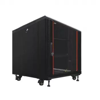 IT-BUDGET SRK 19 colių tinklo spintos komplektas, 12U, 600 × 600 mm, juoda, 99ITB19SRK1266GSM