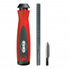 RUKO 107004 Unigrat C HSS užvartų šalinimo rinkinys, 3 dalys
